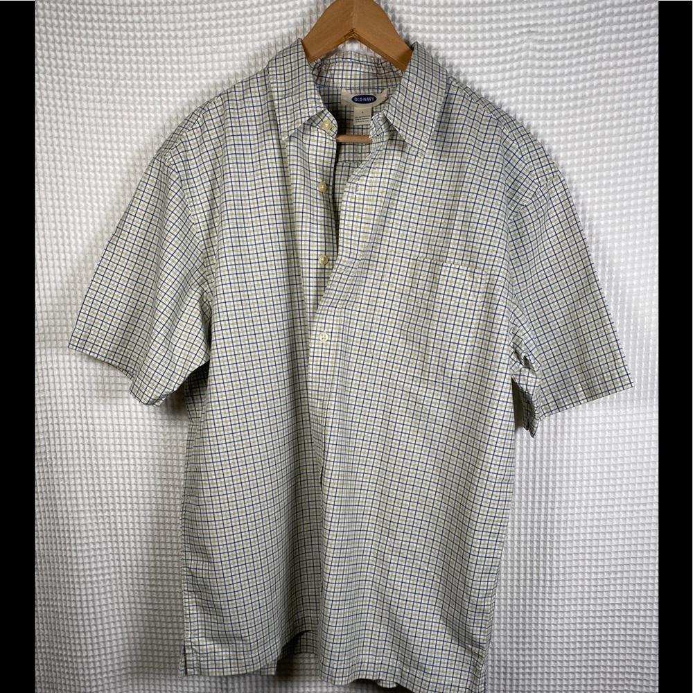 Old navy shirt green cotton men size L
